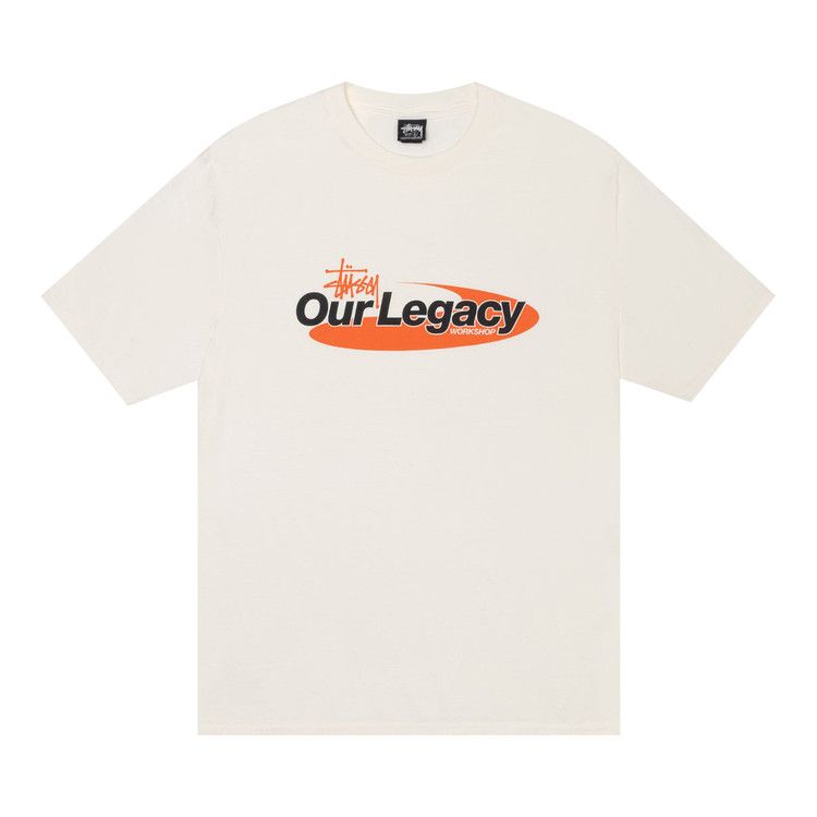 

Футболка Stussy x Our Legacy Work Shop Swirl Tee Pigment Dyed, Natural
