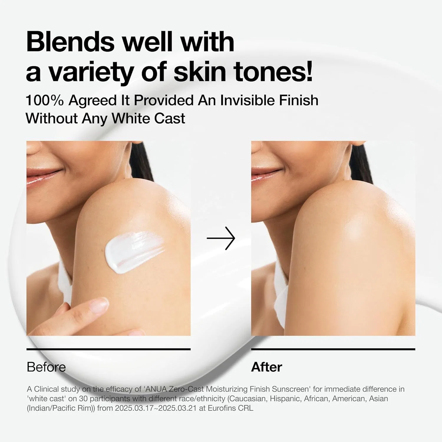 Увлажняющий солнцезащитный крем Anua Zero-Cast SPF 50 для лица, 50 мл Anua — фото 4
