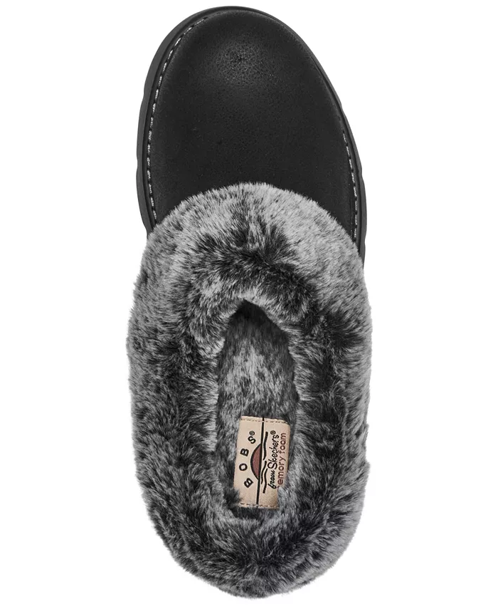 Женские BOBS Keepsakes Lite - уютные слипоны-клооги Comfort Blend от Finish Line Skechers, черный — фото 3
