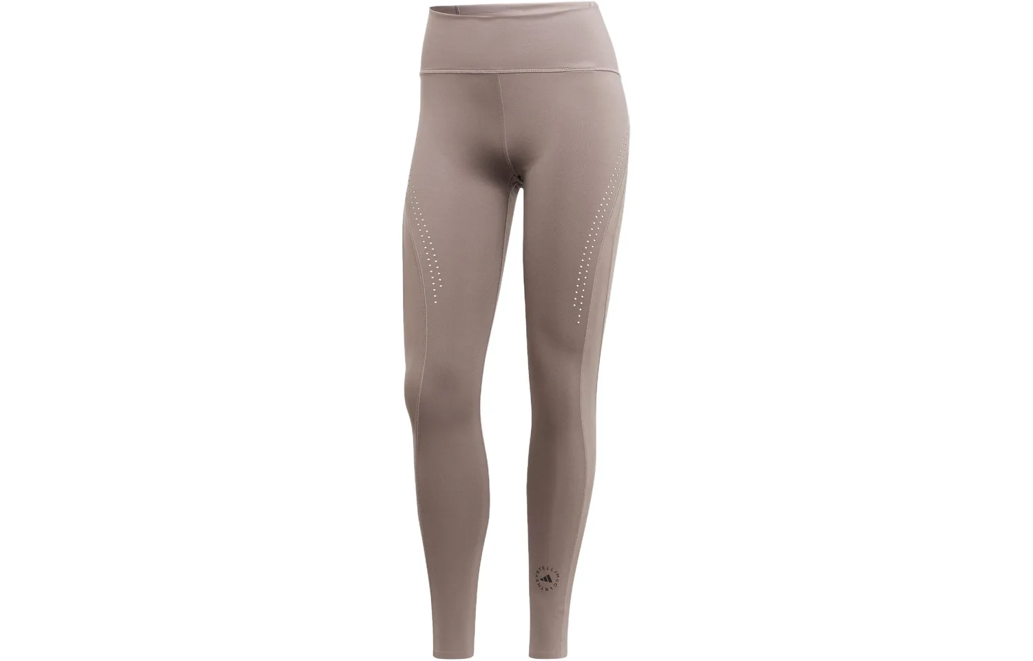 Леггинсы с логотипом Adidas, Earth Brown Gray — фото 3