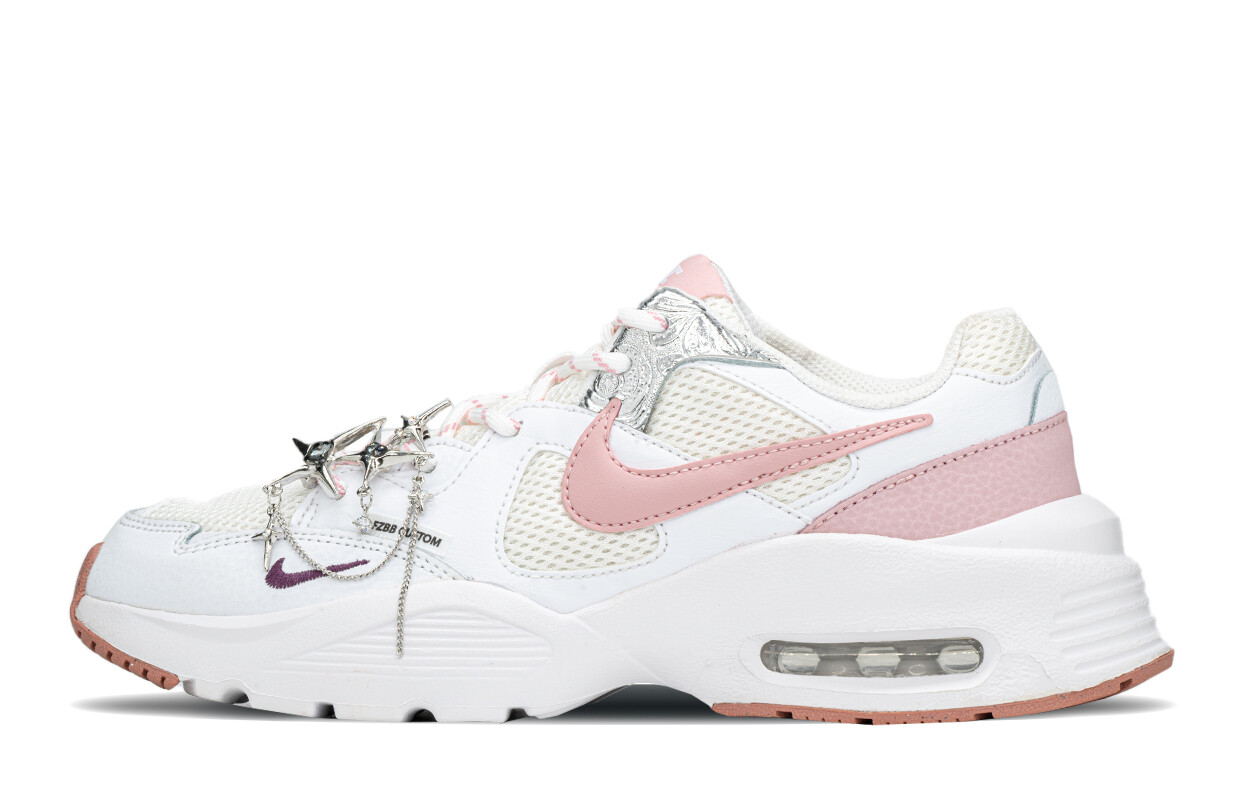 

Кроссовки Air Max Fusion женские с низким верхом, белые/розовые Nike