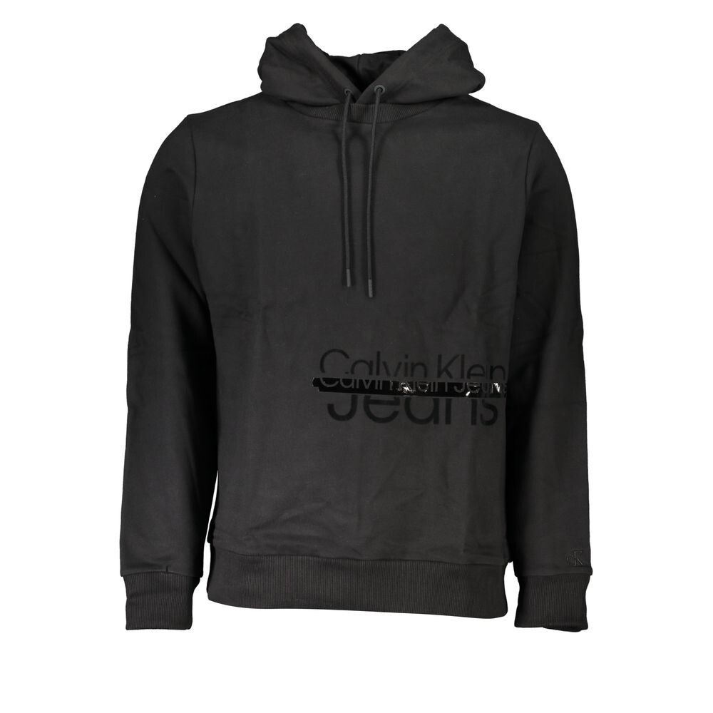 

Элегантная толстовка с капюшоном и длинными рукавами Calvin Klein, черный