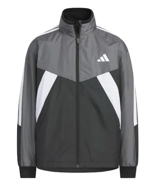 Толстовка adidas детская с принтом, серая