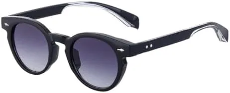 

Винтажные круглые солнцезащитные очки для женщин, модные солнцезащитные очки в маленькой оправе для мужчин, новинка от Rivet Shades Eyewear MTZJH, C2gradientgray