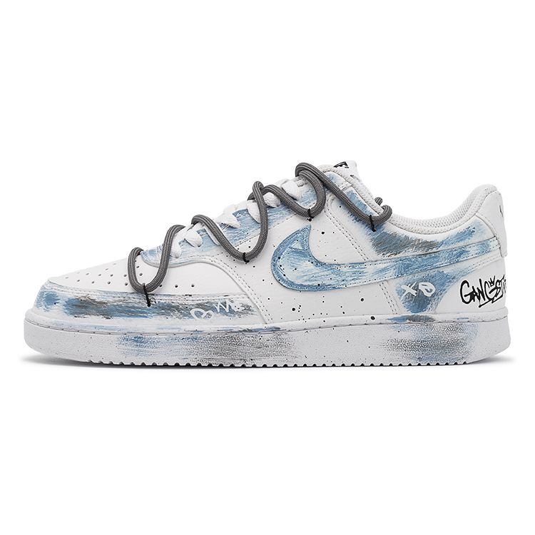 

Кроссовки Nike Court Vision 1 Skateboarding Shoes Women's Low-top Blue/White, синий/белый