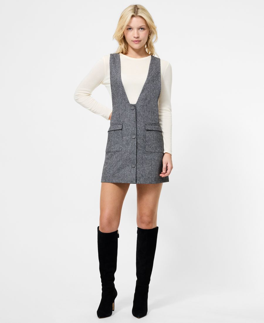 

Женское мини-платье-футляр с V-образным вырезом French Connection, 01-Charcoal