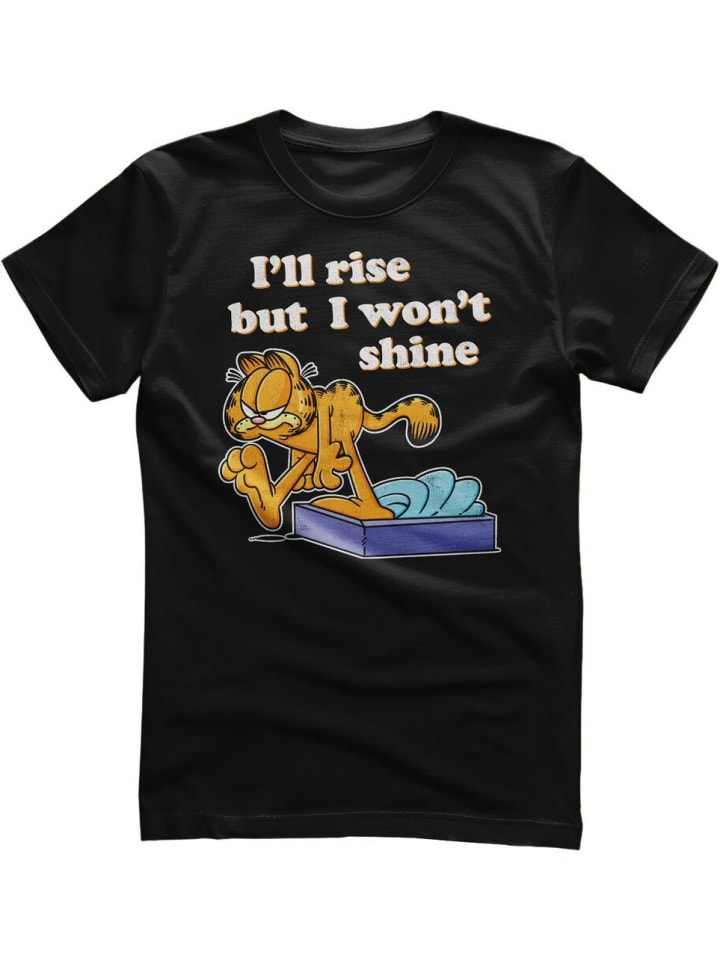 

Футболка Я восстану, но не буду сиять черного цвета Garfield, Черный, Футболка Я восстану, но не буду сиять черного цвета Garfield