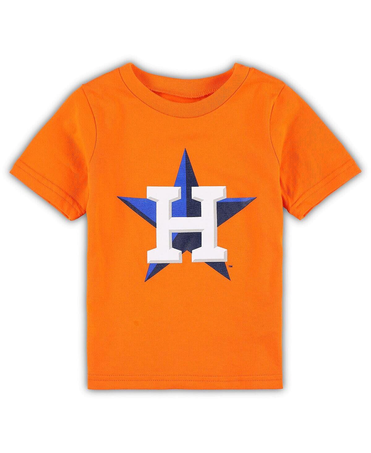 

Оранжевая футболка с основным логотипом Houston Astros Team Crew для мальчиков и девочек для малышей Outerstuff, Оранжевый, Оранжевая футболка с основным логотипом Houston Astros Team Crew для мальчиков и девочек для малышей Outerstuff