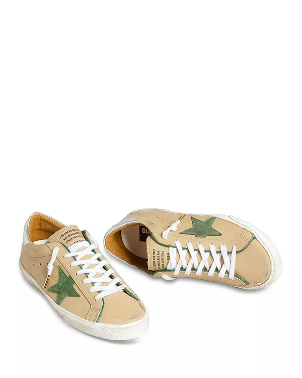 Мужские кроссовки «Суперзвезда» Golden Goose, бежевый — фото 2