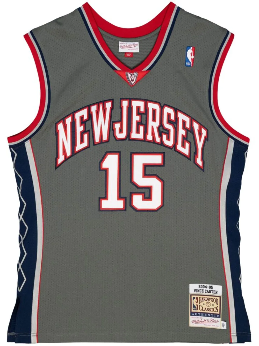 

Топ NBA New Jersey Nets 2004 Vince Carter Mitchell & Ness, серый