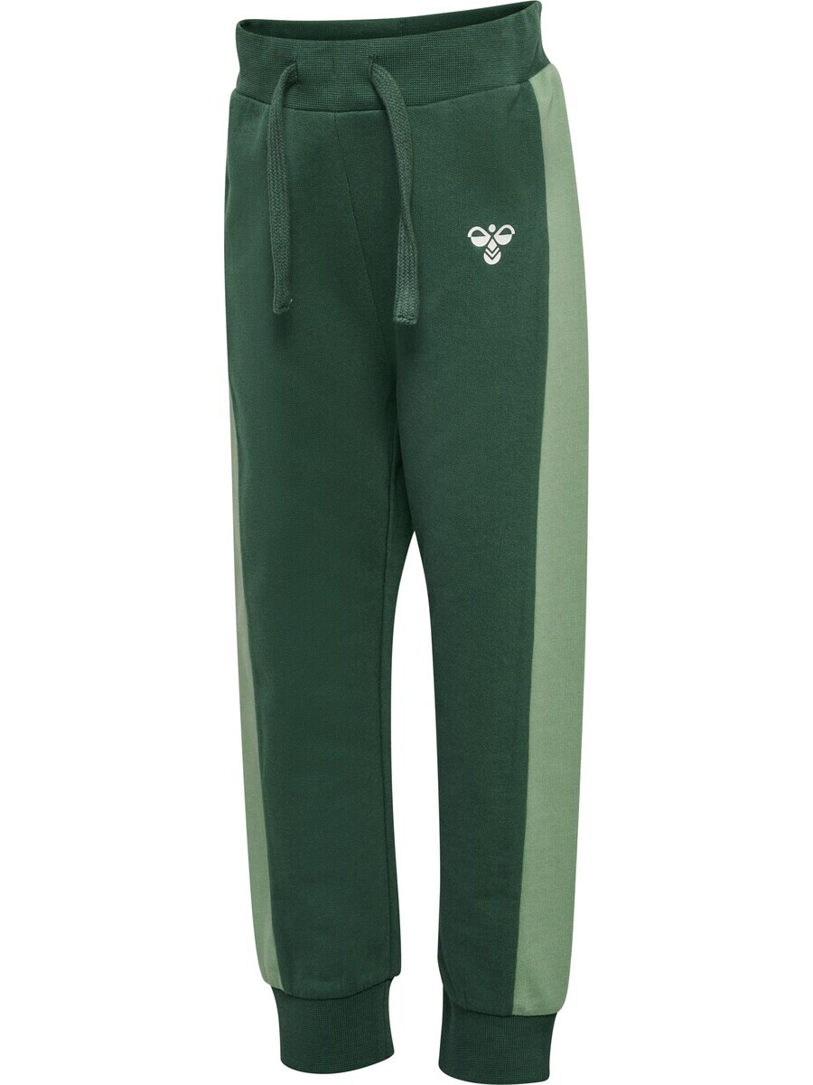 Брюки Hummel Tapered Pants, неоново-зеленый/темно-зеленый — фото 3