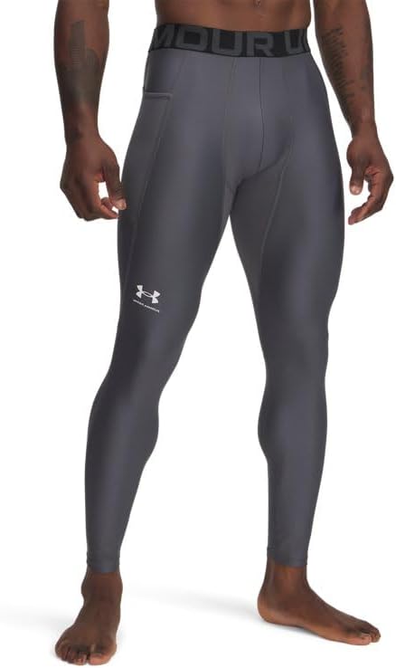

Under Armour мужские термобелье HeatGear Armour леггинсы, Castlerock/White