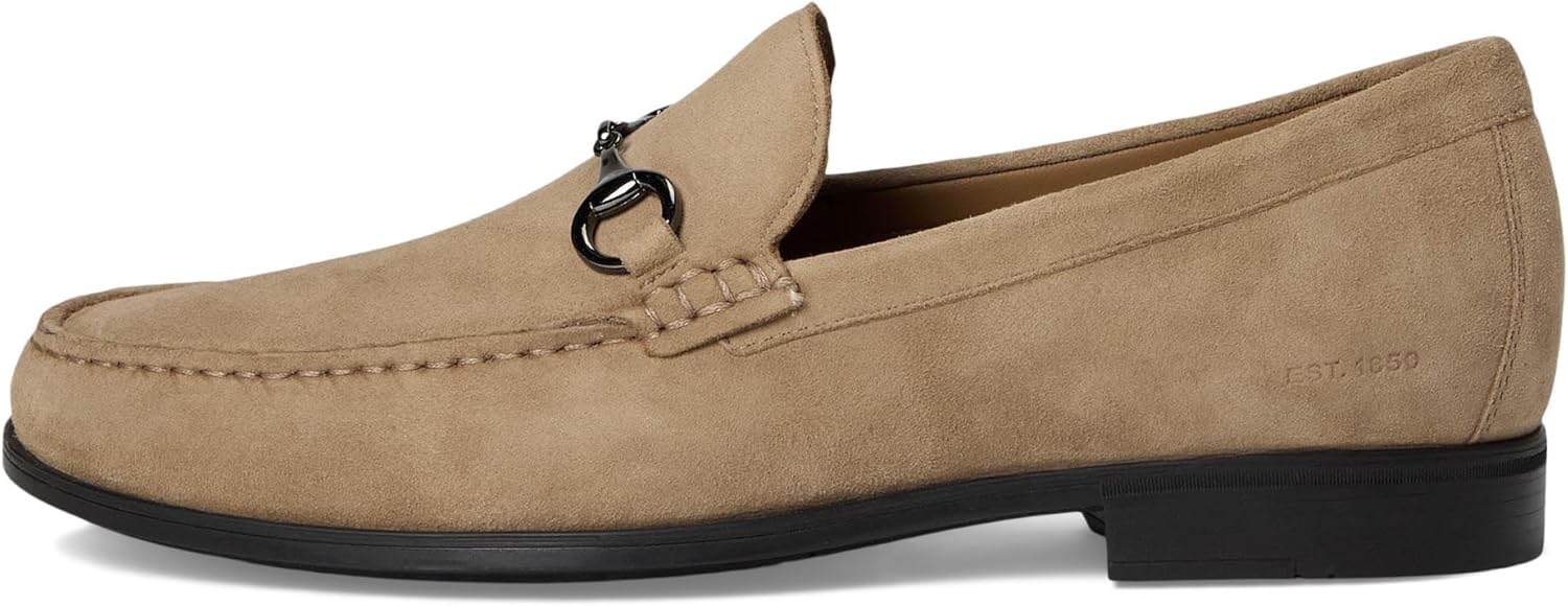 Мужские туфли Johnston Murphy Harrison Bit Slip On Johnston & Murphy, Taupe Suede — фото 4