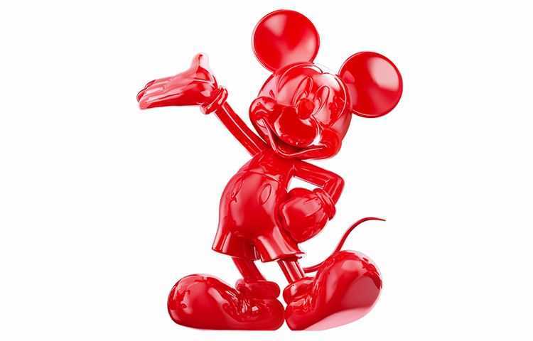 

Коллекция "Дань уважения Микки Маусу" Модные фигурки 28 см Disney, tribute-glossy finish total crimson 28cm