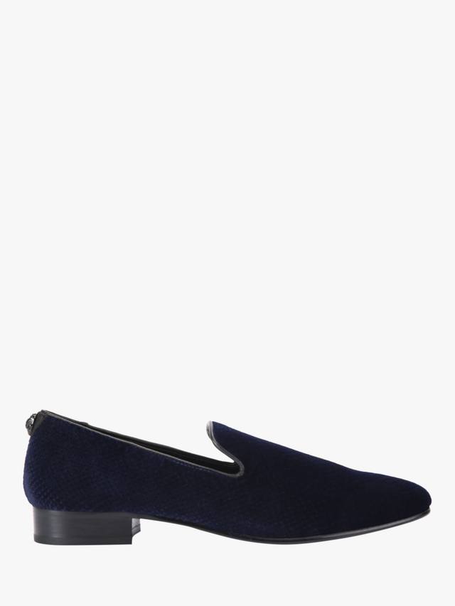 

Шикарные бархатные мокасины Kurt Geiger London, темно-синий