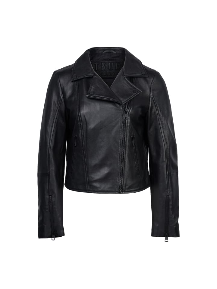 

Trueprodigy Кожаная куртка Stella черного цвета