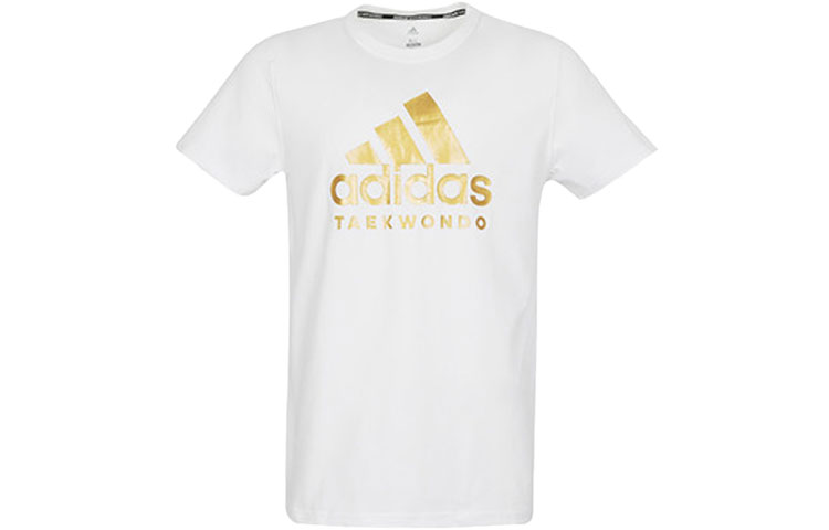 

Футболка мужская белая золотая Adidas