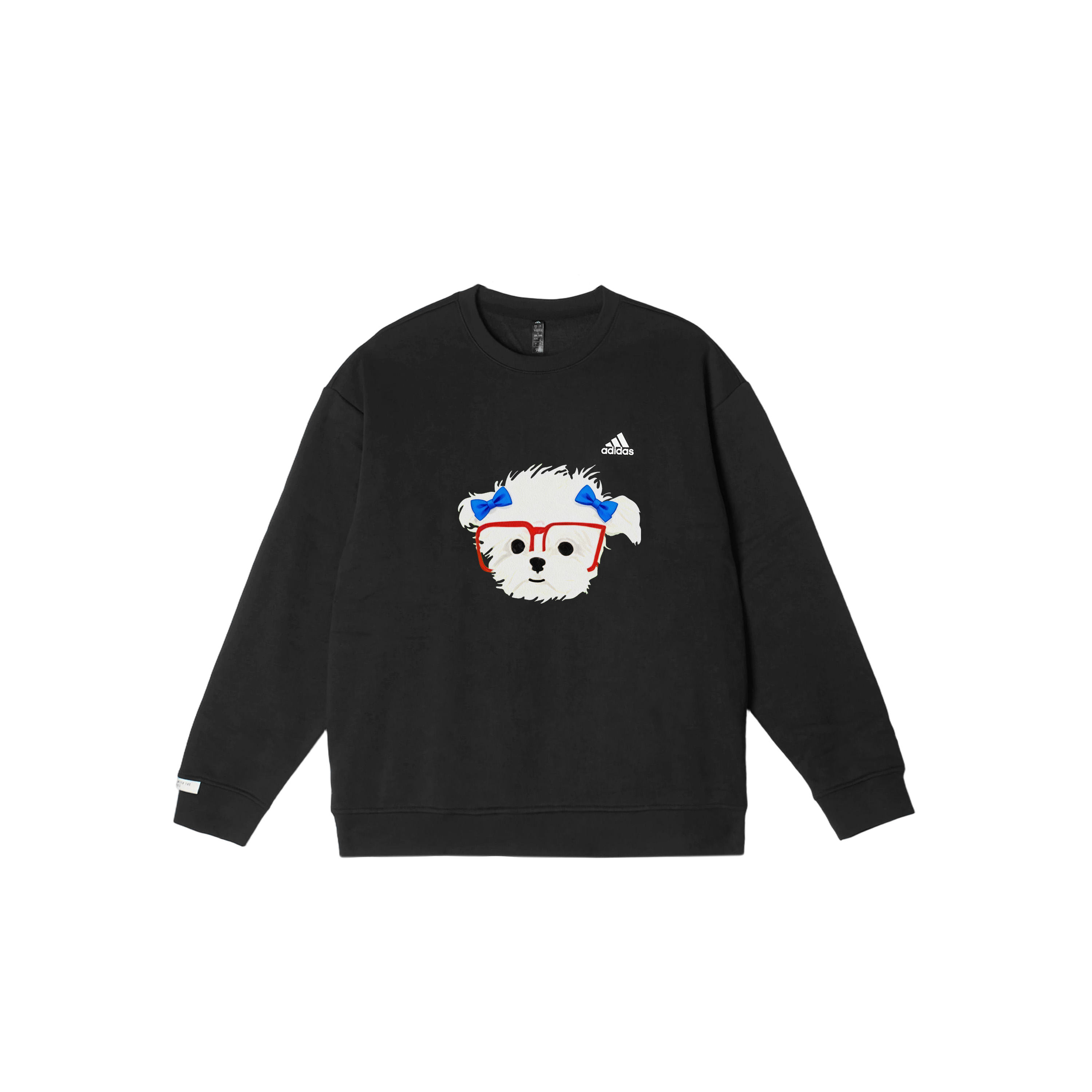 

Adidas Толстовки LABEL унисекс, черные, с круглым вырезом, средней толщины