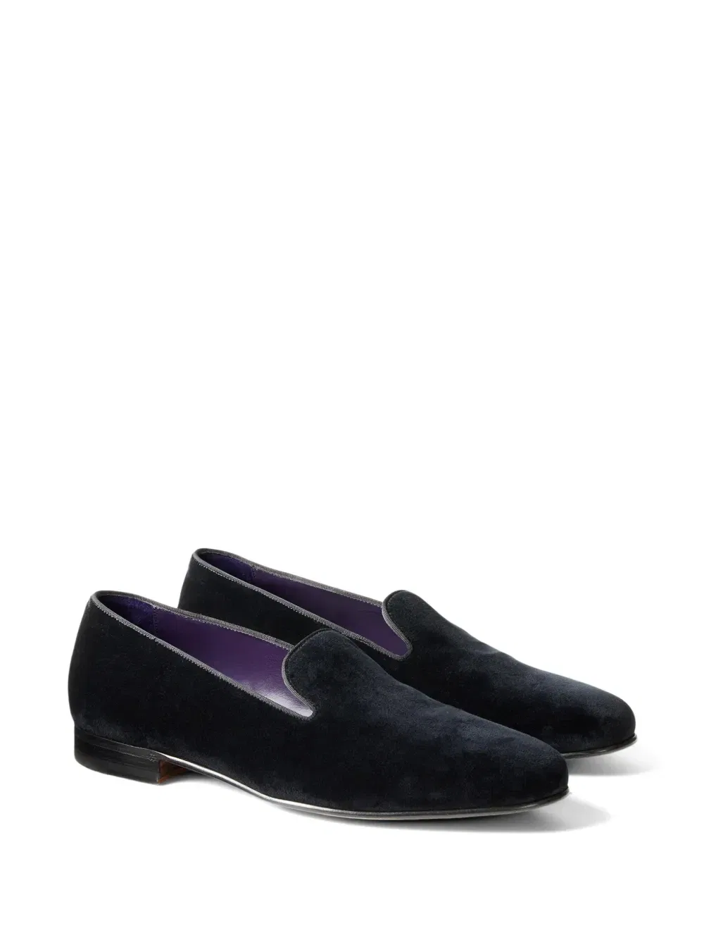 Бархатные лоферы Alonzo Ralph Lauren Purple Label, черный — фото 2