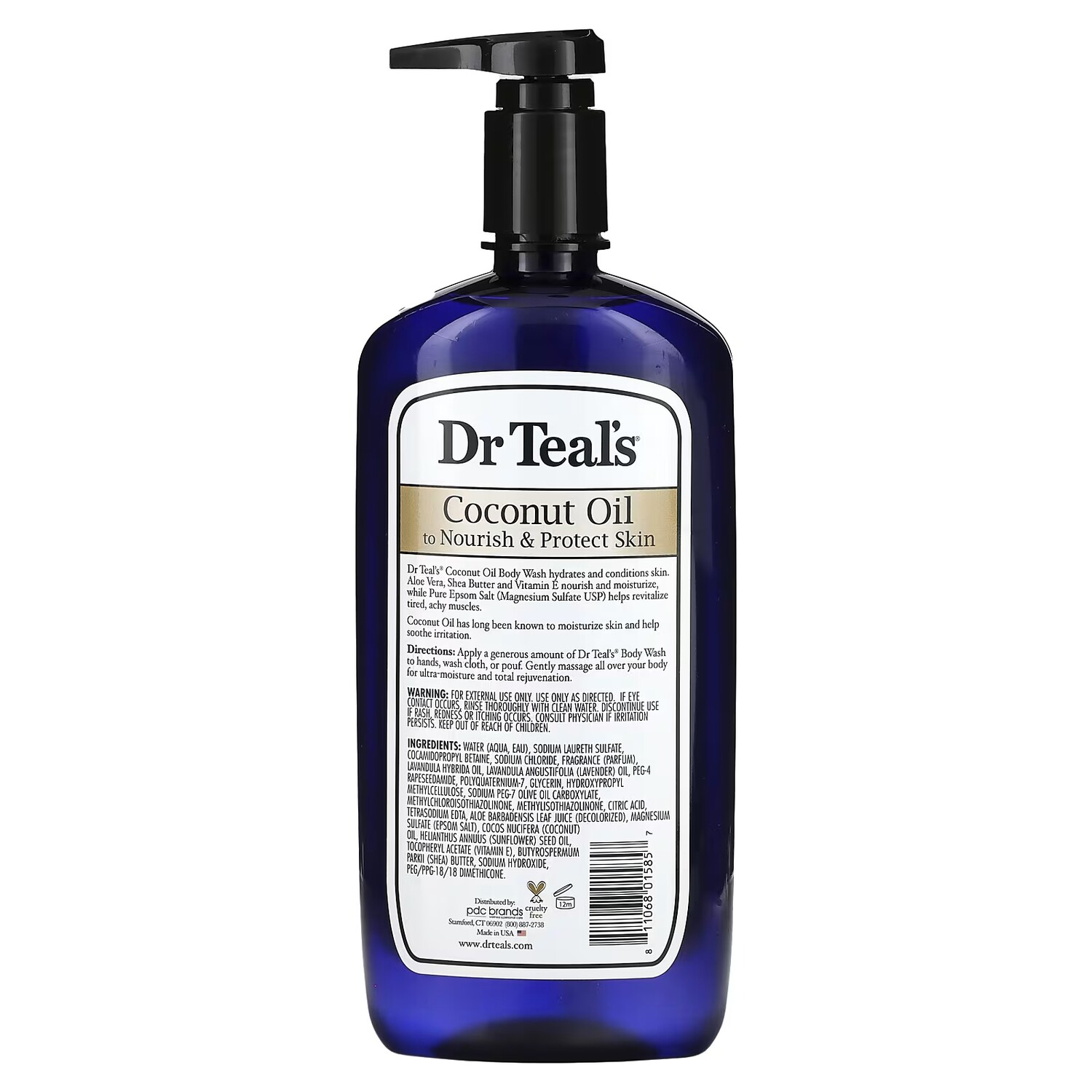 Гель для душа Dr. Teal's с чистым кокосовым маслом с английской солью — фото 2