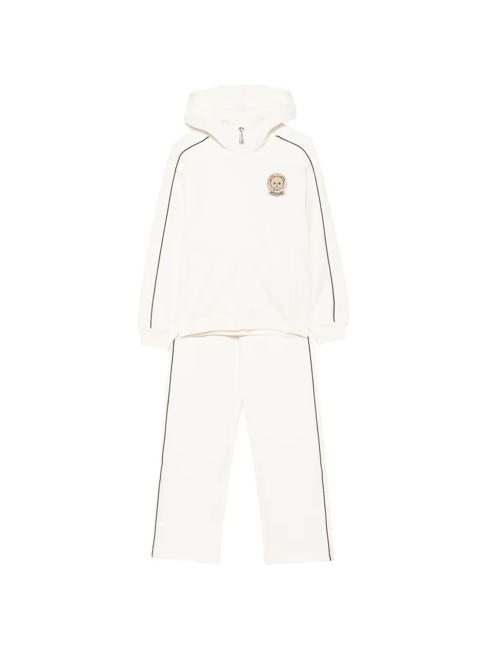 Спортивный костюм с боковой полосой Moschino Kids, нейтральный