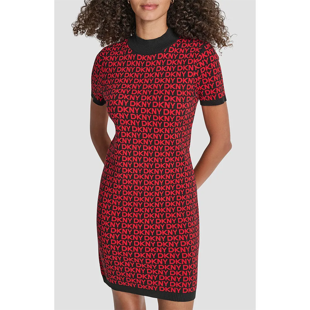 

Платье DKNY Logo Jacquard Ballet, красный