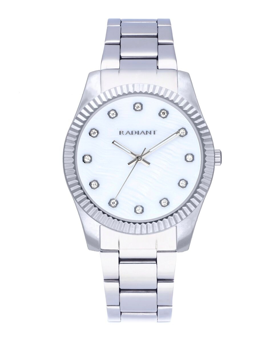 

Женские часы Polinesia RA610201 из стали с серебристо-серым ремешком Radiant, серебро