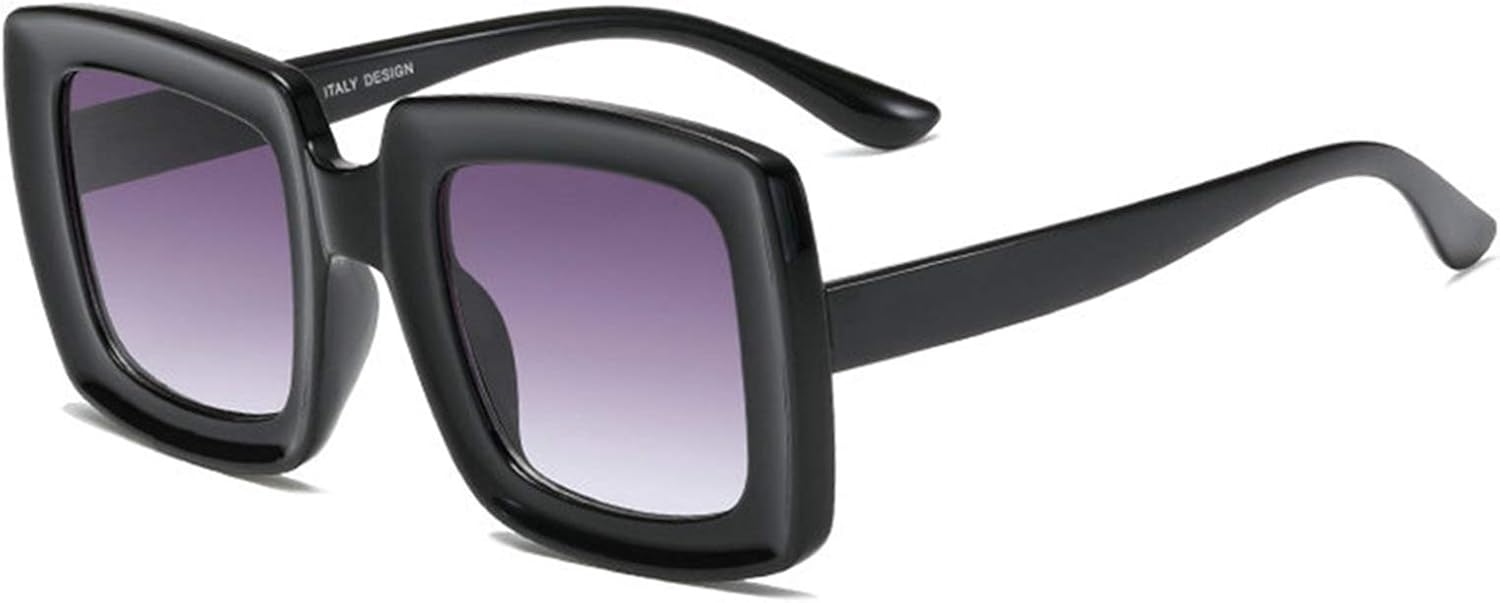 

Солнцезащитные очки COTIA большого размера для женщин, большие солнцезащитные очки для мужчин, квадратная оправа, цветные, винтажные, большие, в стиле ретро, Black Gray