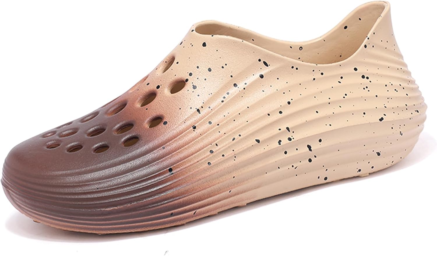 

Мужские слипоны из пены с вырезами, стиль Foam Runner, легкие, прочные, из материала EVA, дышащие, мягкие пляжные сандалии с вентиляцией для мужчин Inkuil, коричневый