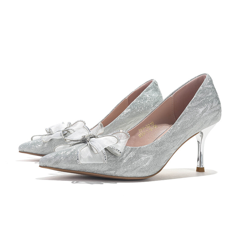 Туфли женские на высоком каблуке Jifffly, цвет Silver (Sandal) — фото 3