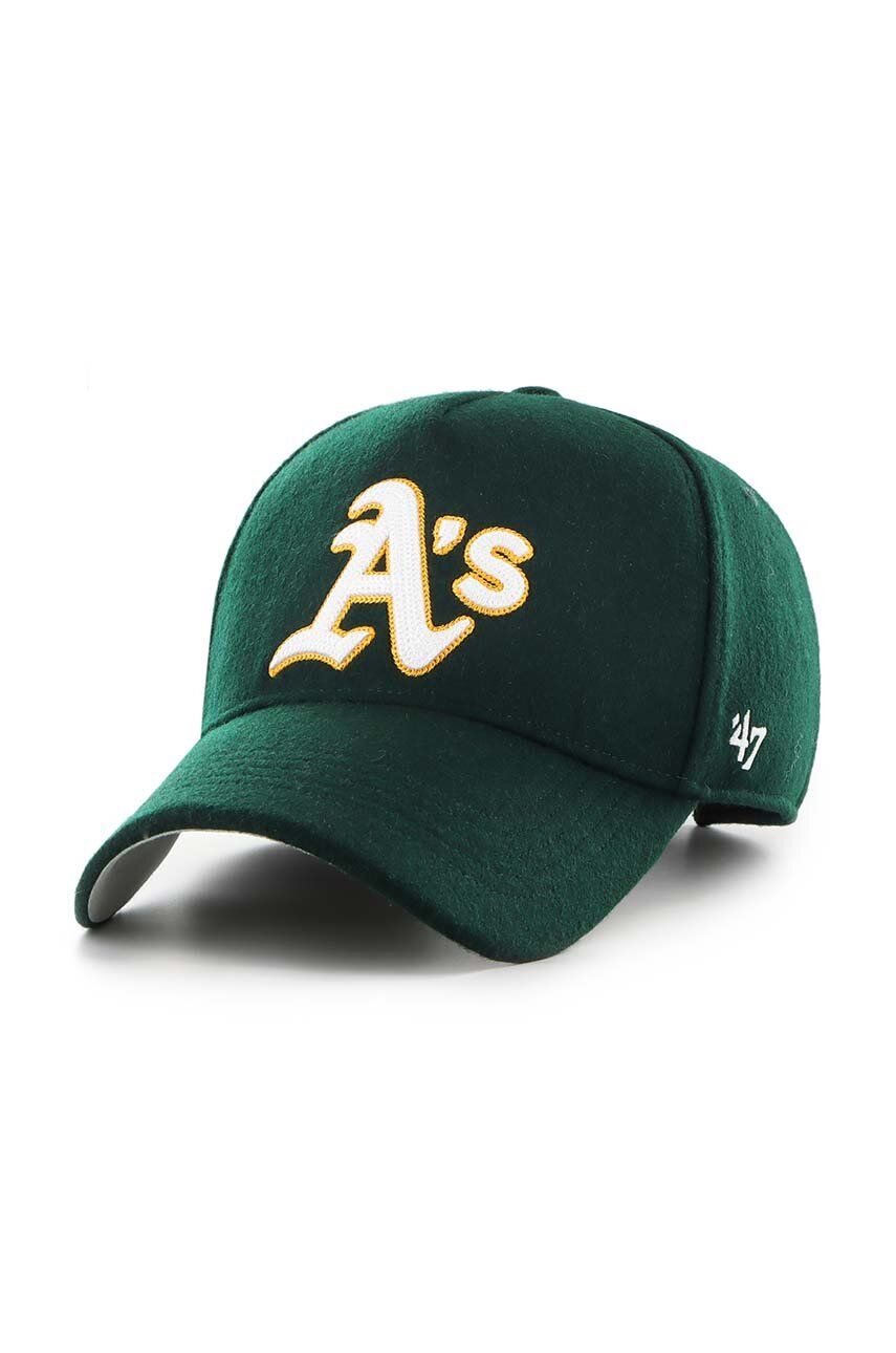 

Кепка бренда 47 с козырьком с добавлением хлопка MLB Oakland Athletics 47 Brand, зеленый