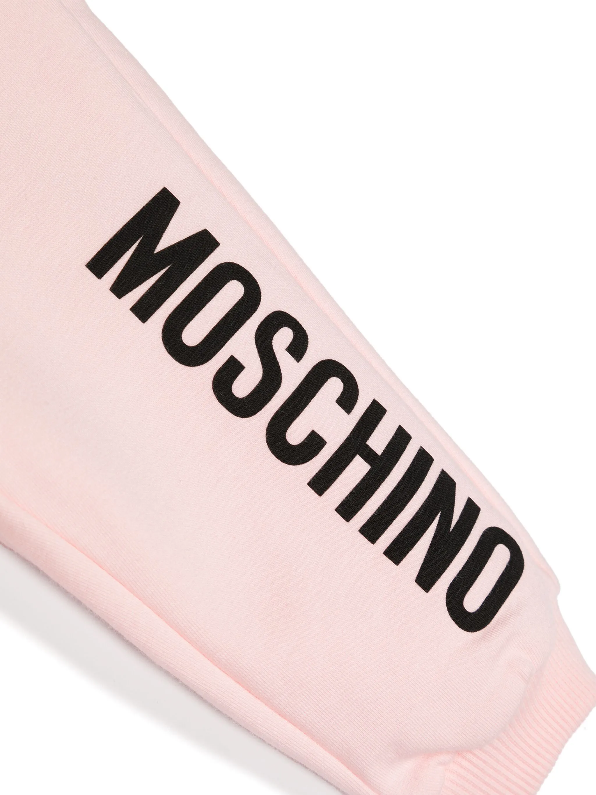 Спортивные брюки средней посадки Moschino Kids, розовый — фото 3