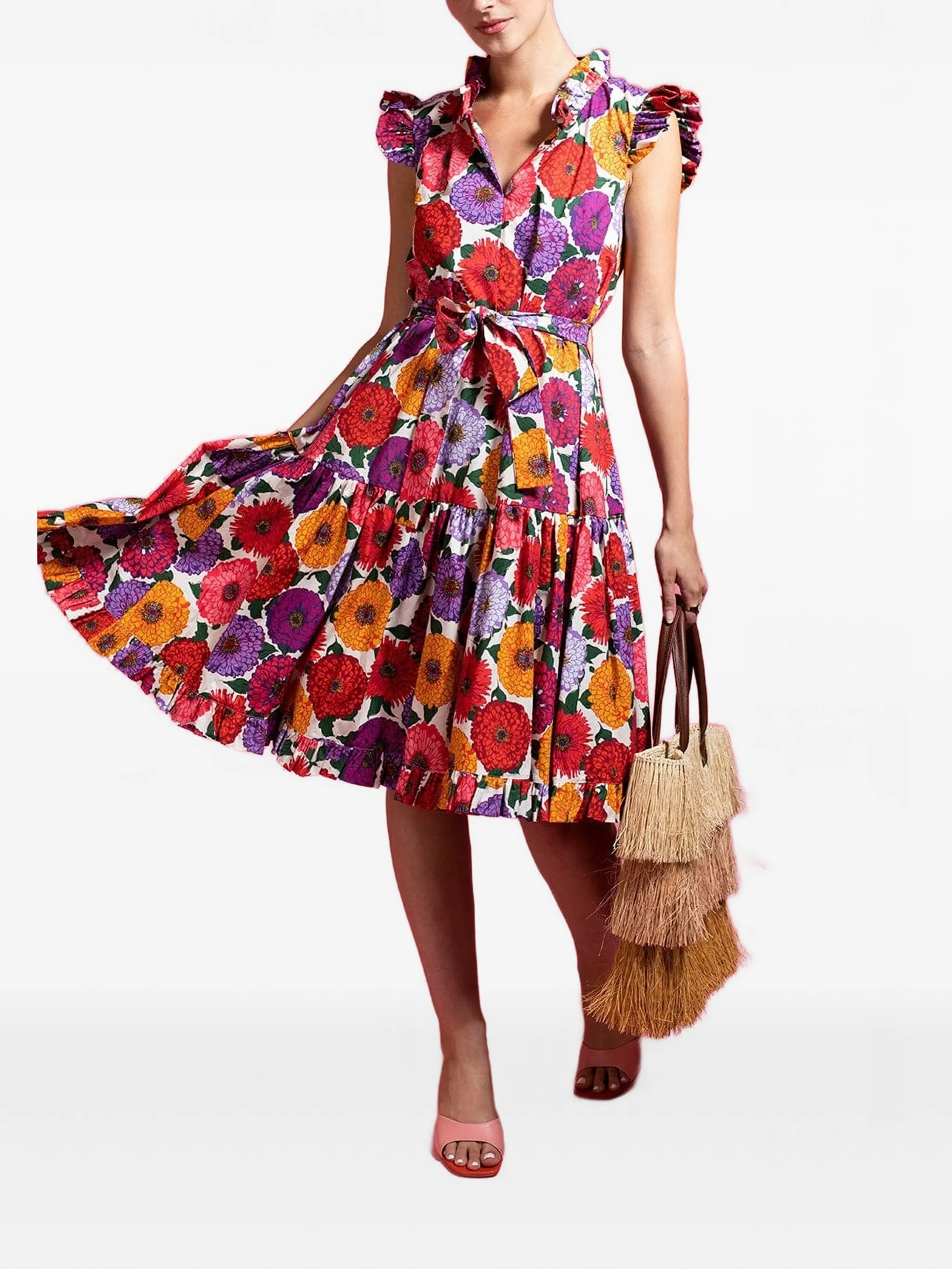 

Сумка-тоут с бахромой Sensi Studio, бежевый