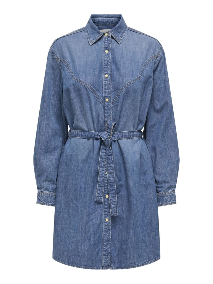 

Платье до колена ONLY, Средне-синий деним