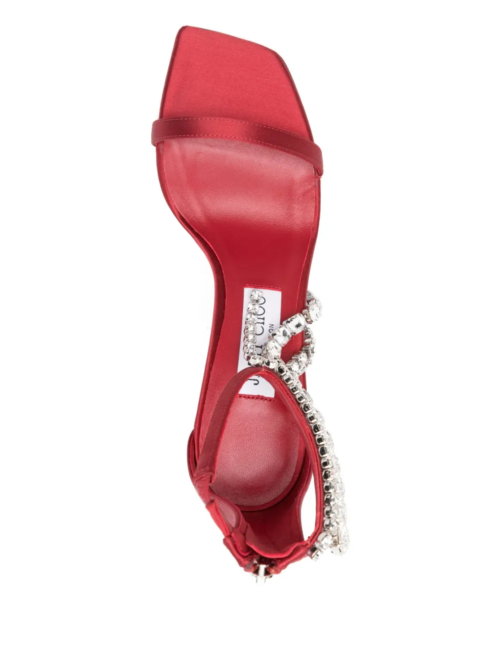 Сандалии Verity 100 мм, украшенные кристаллами JIMMY CHOO, розовый — фото 4