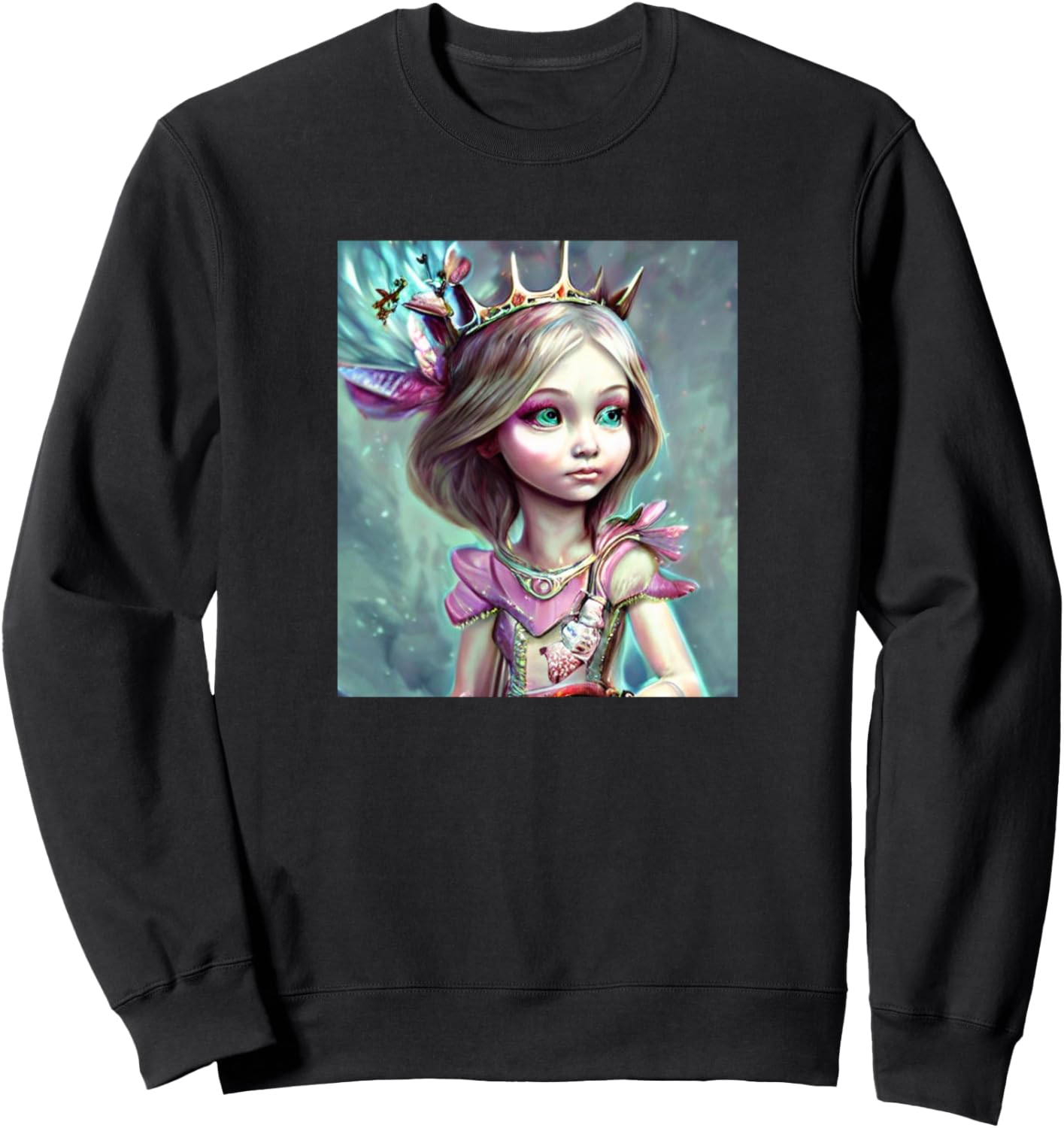 

Толстовка, Милая иллюстрация принцессы на красочной толстовке с изображением принцессы Princess Print - Line Art Women Girl Kids Gift, черный