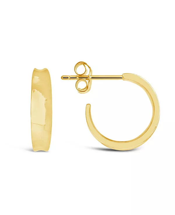 

Серьги-Кольца хагги с градуированной отделкой Sterling Forever, gold-plated