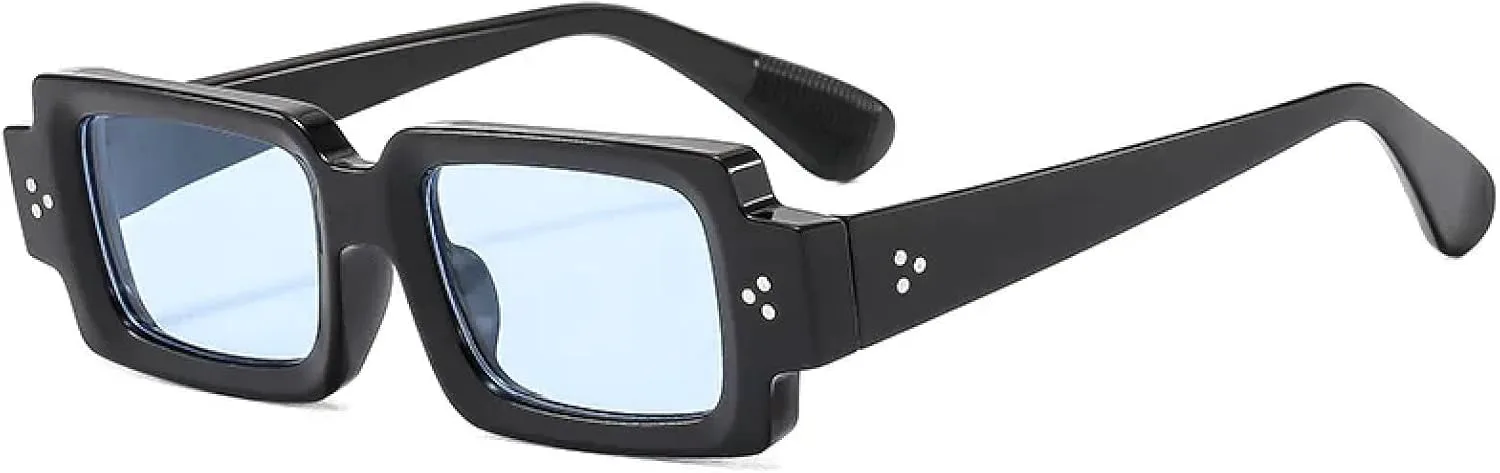 

Солнцезащитные очки с защитой UV400 | Линзы Rivets Clear Gradient | Для женщин и мужчин, для занятий спортом на открытом воздухе и вождения DSVIGF, Black Blue