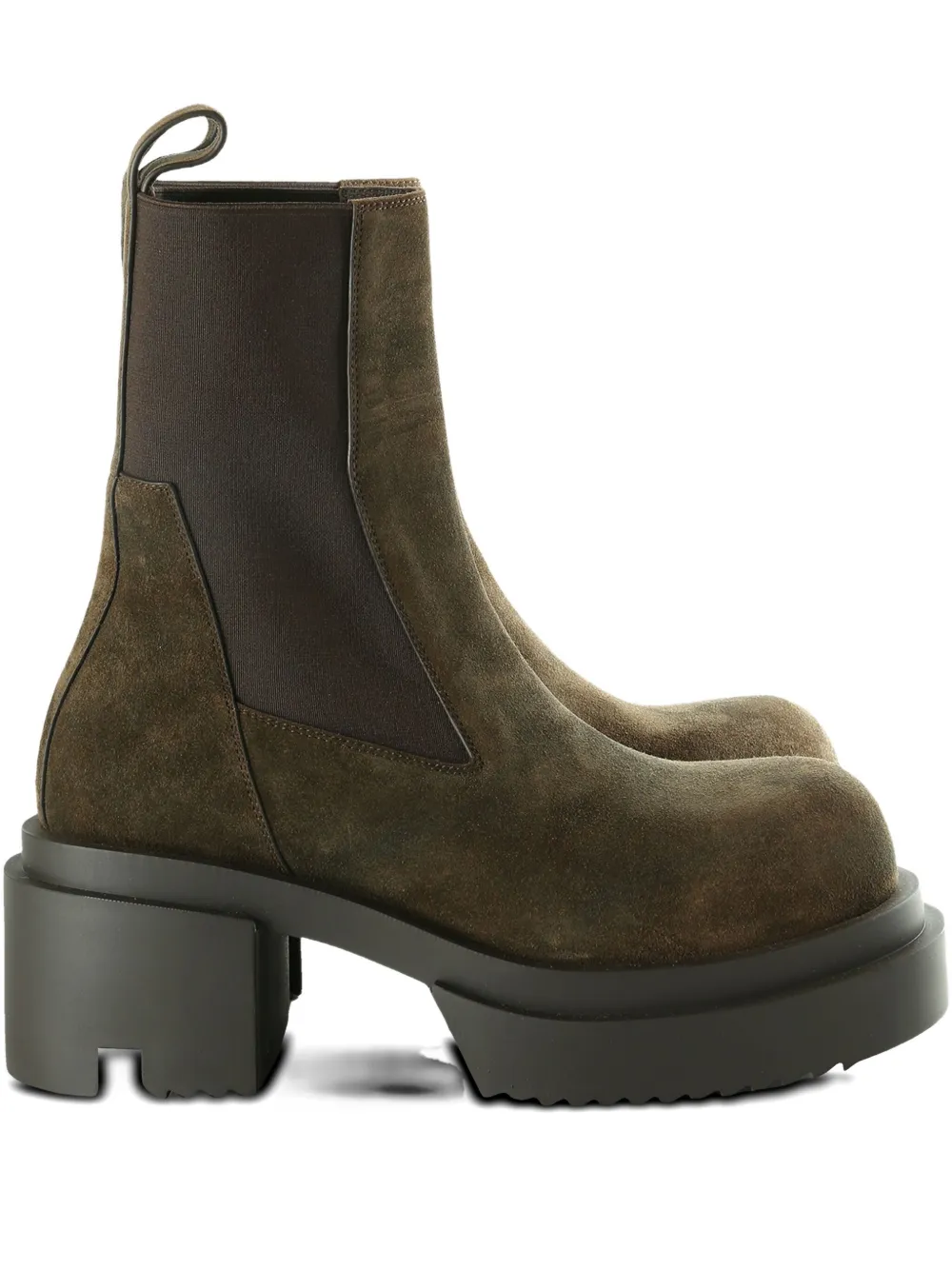 Ботинки челси Beatle Bogun на платформе и каблуке 70 мм Rick Owens, коричневый