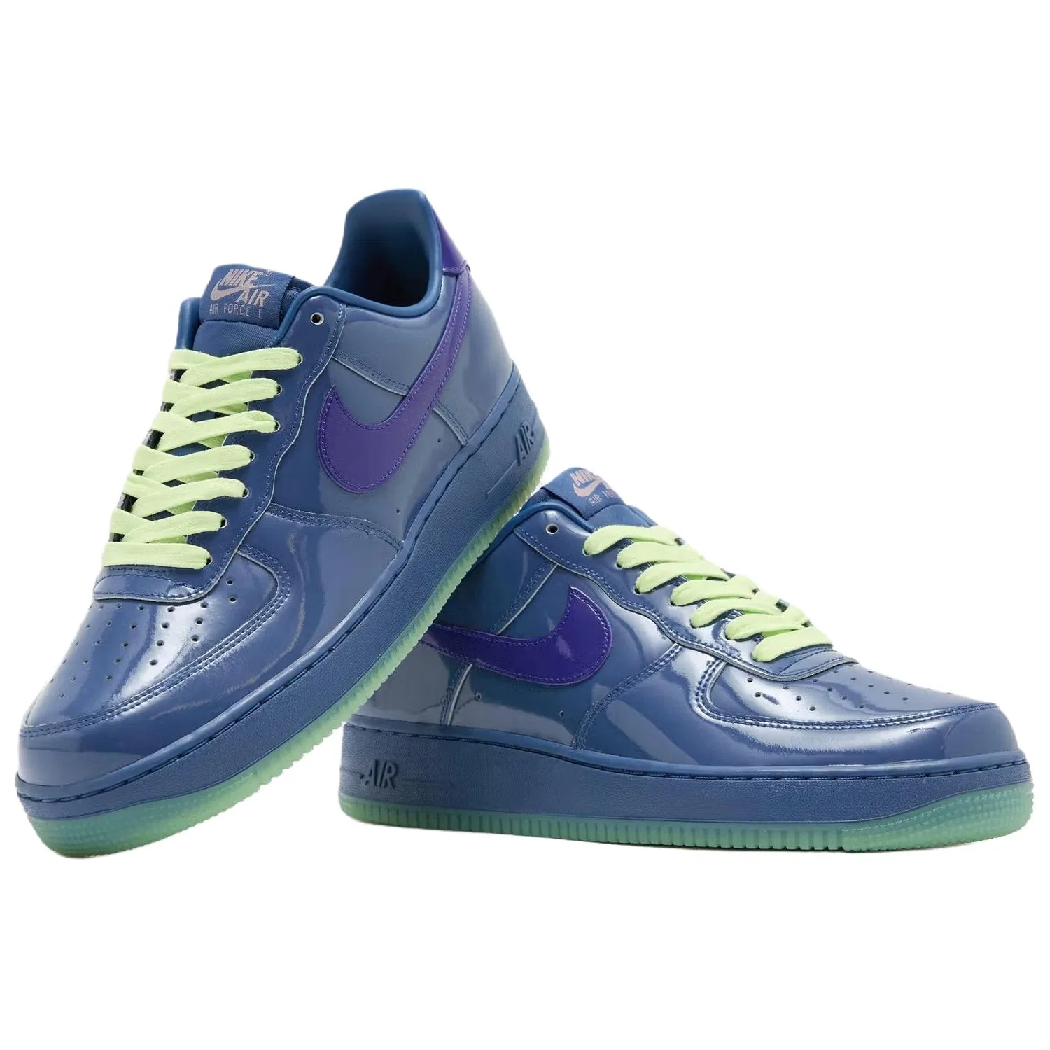 Кроссовки скейтбордические Nike Air Force 1 Low синие — фото 4