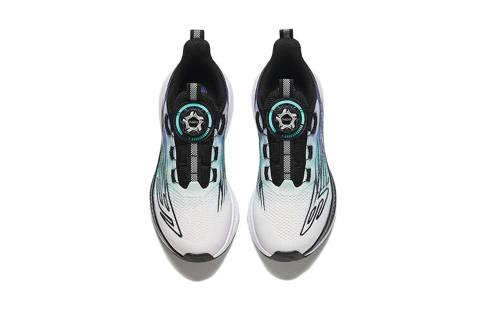 Детские кроссовки GS Low-top ANTA Белые/черные/флуоресцентные Aqua Green Anta Kids, зеленый — фото 3