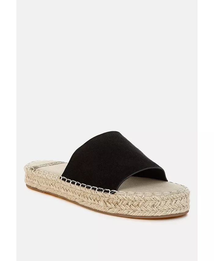 Эспадрильи Huntra Real Soft Leather Flatforms Rag & Co, черный