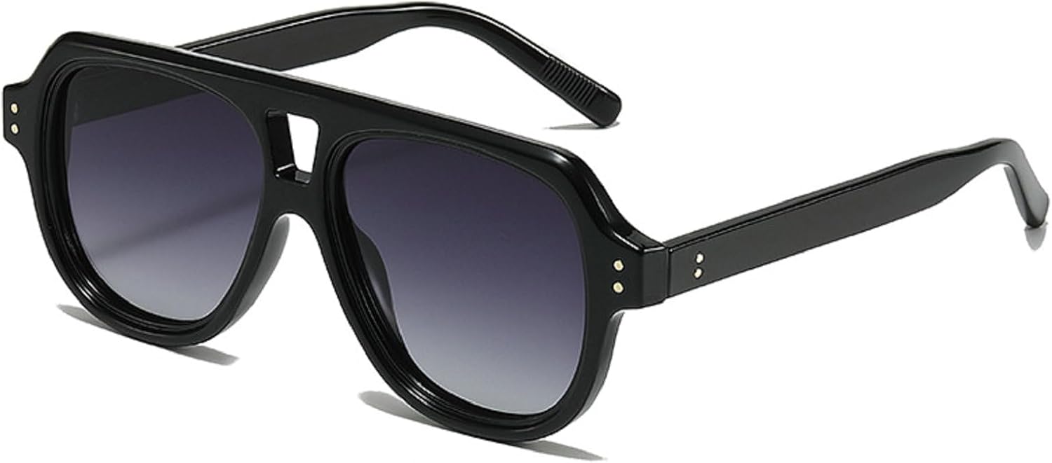 

Квадратные солнцезащитные очки для мужчин и женщин, роскошные, модные, винтажные, стильные, для активного отдыха и вождения, с защитой от ультрафиолета UV400 TS003XC Melrose, Black