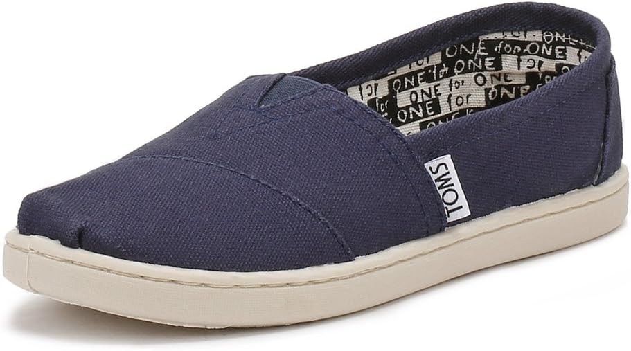 

Унисекс-кроссовки TOMs Alpargata Slip-on для детей (младенцы/малыши/старшие дети), темно-синий