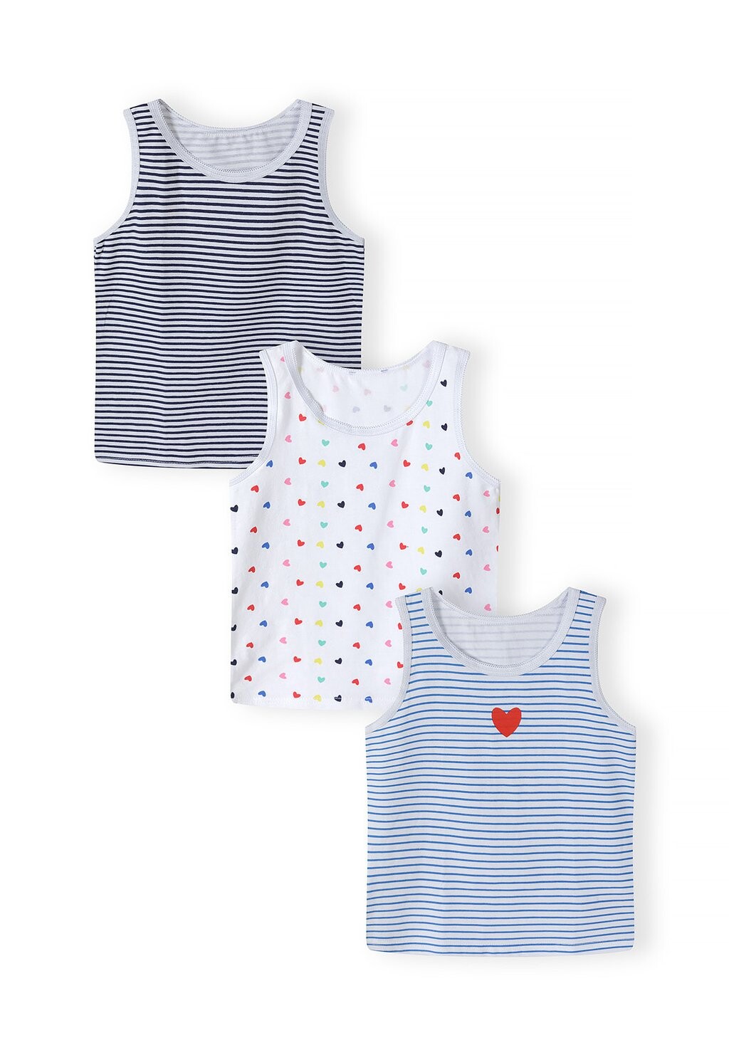 

Топ 3 PACK MINOTI, цвет white dark blue