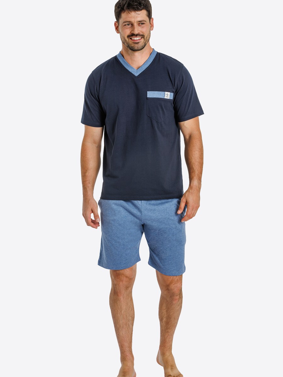 

Короткая пижама Haasis Bodywear, темно-синий