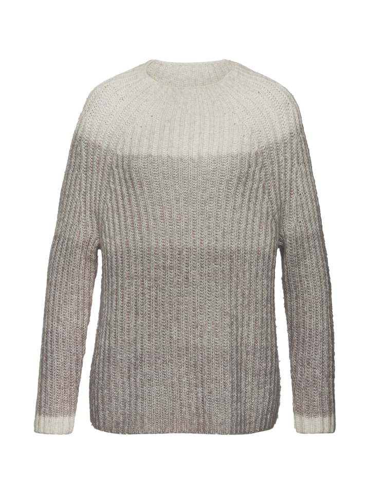 

Свитер с воротником-стойкой бежево-серого цвета LASCANA