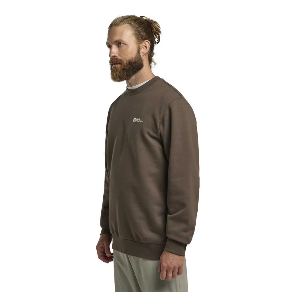 

Толстовка Jack Wolfskin Essential Crewneck, коричневый