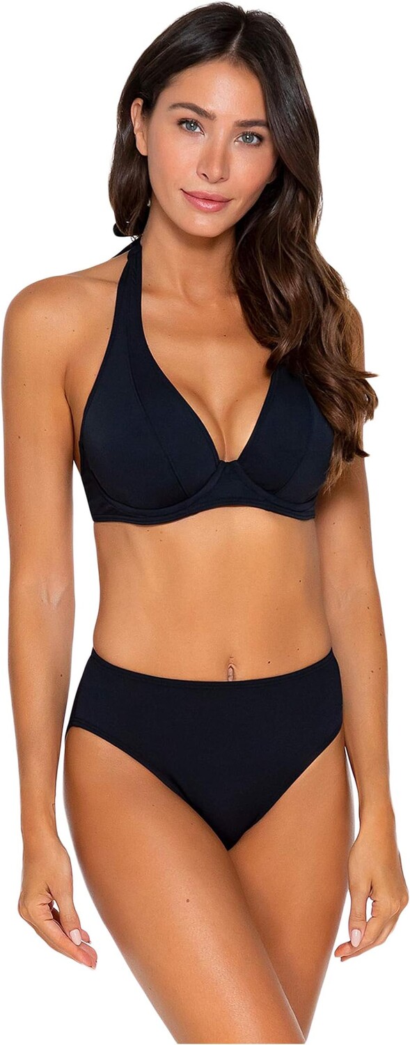 

Пляжный топ Sunsets Muse Halter Top, черный