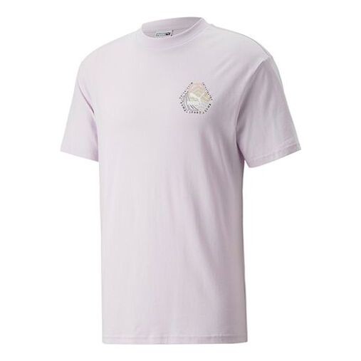 

Футболка logo hc graphic tee 'light purple' Puma, фиолетовый